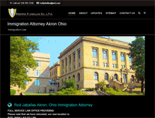 Tablet Screenshot of jaballasimmigrationlaw.com